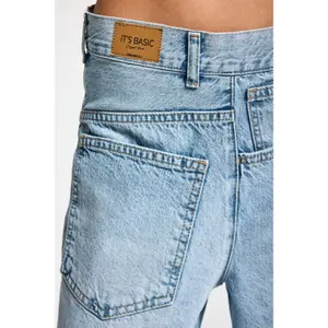 Baggy Jeans mit hoher Taille für Damen It's Basic Mega image-4