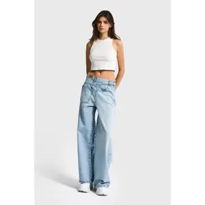 Baggy Jeans mit hoher Taille für Damen It's Basic Mega image-1