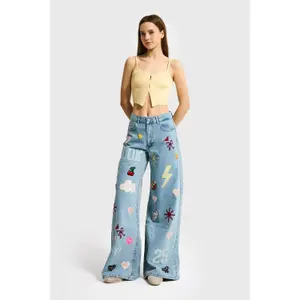 Women's Mid-Rise Straight Jeans It's Basic image-1