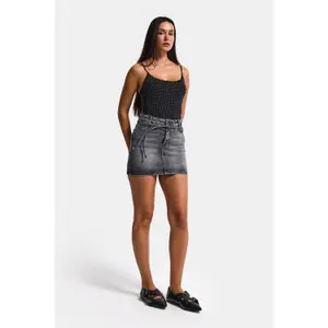 Mini jupe jean femme It's Basic image-4