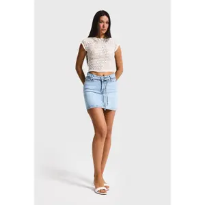 Women’s denim mini skirt It's Basic image-4