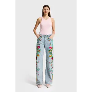 Women's Low Rise Straight Jeans It's Basic image-1