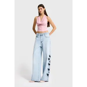 Womens Low Rise Baggy Jeans It's Basic image-4