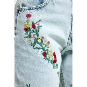 Straight jeans til kvinder It's Basic 2 image-4