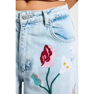 Wide Leg Women's Jeans It's Basic 13 image-4