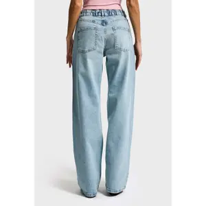 Women’s mid-rise loose jeans It's Basic Rhinestone image-1