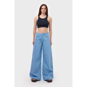 Γυναικεία παντελόνια Wide Leg με πουά It's Basic Polka image-1