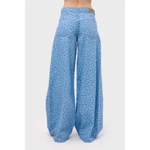 Γυναικεία παντελόνια Wide Leg με πουά It's Basic Polka image-2