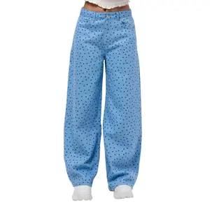 Γυναικεία Τζιν Φαρδιά Καμπάνα It's Basic Polka image-0
