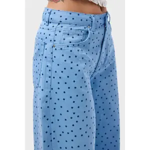Γυναικεία Τζιν Φαρδιά Καμπάνα It's Basic Polka image-4