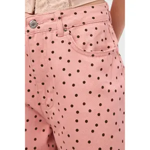 Γυναικέρα παντελόνια τζιν άνετα It's Basic Polka image-3