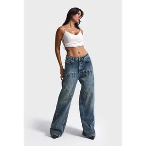 Women's Tapered Jeans It's Basic Barrel Balloon image-4