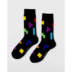 Children's socks ItemLab Tetris Tetriminos Pattern image-2