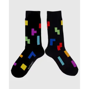 Children's socks ItemLab Tetris Tetriminos Pattern image-3