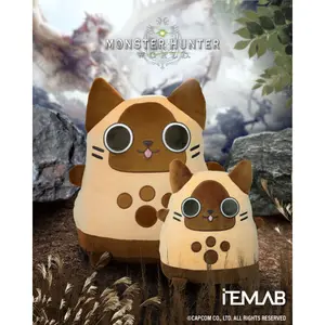 Plush ItemLab Monster Hunter World Classic Palico Smoosh image-0