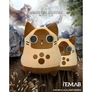 Plush ItemLab Monster Hunter World Classic Palico Smoosh image-0