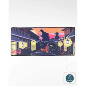 Tappetino per mouse ItemLab Godzilla Oversized Japanese Skyline image-0