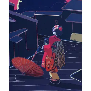 Tappetino per mouse ItemLab Godzilla Oversized Japanese Skyline image-4