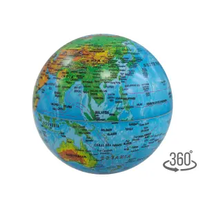 Mappa topografica globo terrestre rotante iTotal image-0