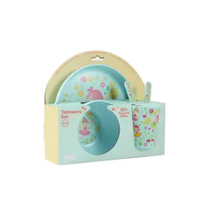 Ensemble tasse, bol, assiette et couverts enfant iTotal RPET Fairy image-0