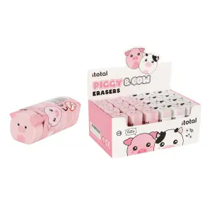 Gum w kształcie zwierzęcia iTotal Piggy & Cow (x24) image-0