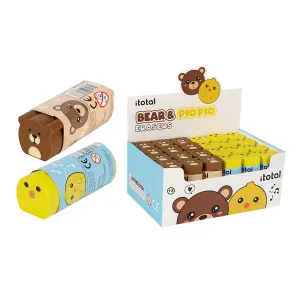 Animal-shaped eraser iTotal Bear & Pio Pio (x24) image-0