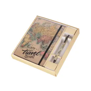 A5 Notitieboek Pen iTotal Old Map image-0