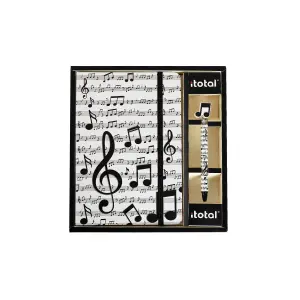 A5 Notizbuch Stift iTotal Music image-0
