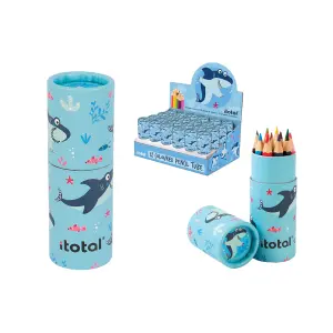 Colouring pencils with child holder iTotal Shark (x24) image-0