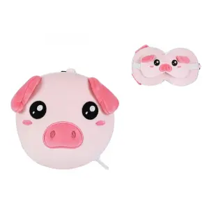 Kissen mit Schlafmaske iTotal Piggy image-0