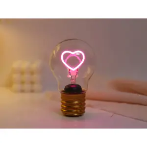 Lámpara iTotal En forme d'ampoule Heart image-0