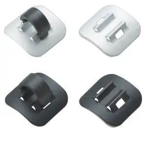 Alloys for cable Jagwire Workshop Alloy Stick-On Cable Guide-Black / Silver 10pcs each image-0