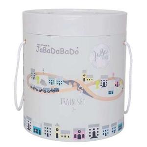 Wooden train track toy chest JaBaDaBaDo image-1