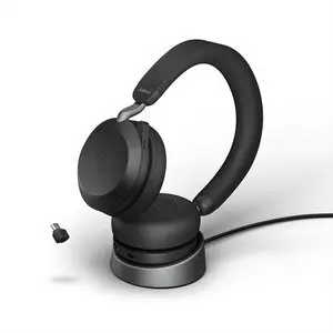Micro-casque stéréo avec support Jabra Evolve2 75 Link380A MS image-0