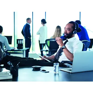 Micro-casque stéréo HD audio Jabra Evolve 40 MS Microsoft image-1