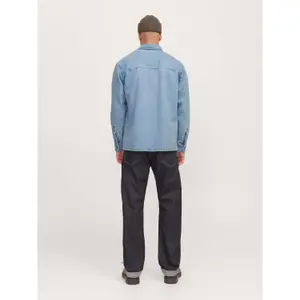 Long-sleeve denim overshirt Jack & Jones Colter image-4