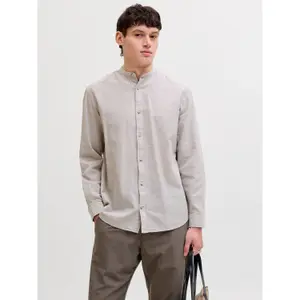 Chemise manches longues à bouton Jack & Jones Summer Linen image-1