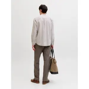 Chemise manches longues à bouton Jack & Jones Summer Linen image-3