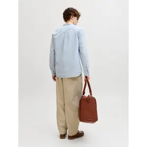 Chemise manches longues à bouton Jack & Jones Summer Linen image-3