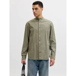 Chemise manches longues à bouton Jack & Jones Summer Linen image-1