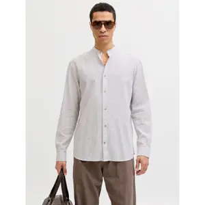 Chemise manches longues à bouton Jack & Jones Summer Linen image-1