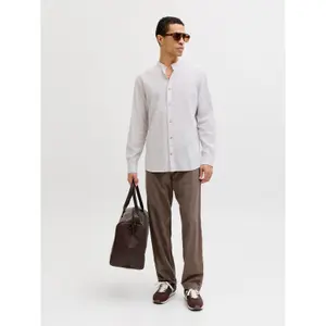 Chemise manches longues à bouton Jack & Jones Summer Linen image-2