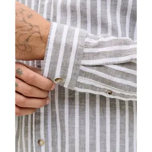 Long Sleeve Button Shirt Jack & Jones Summer Linen image-4