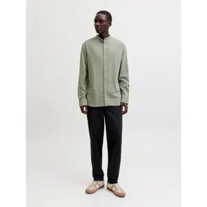 Chemise manches longues à bouton Jack & Jones Summer Linen image-3