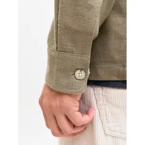 Long sleeve shirt Jack & Jones Blurayle Linen Bl. image-4