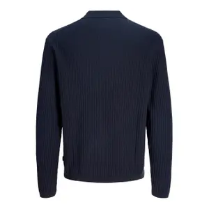 Long-sleeved knitted polo shirt Jack & Jones Blakai Styd image-2