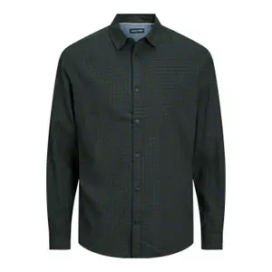Long-sleeved plaid shirt, twill, large size Jack & Jones Gingham image-0