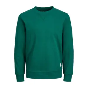 Sweatshirt round neck large size Jack & Jones Basic image-0