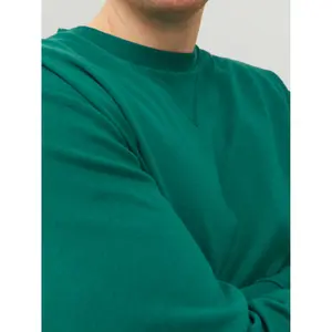 Sweatshirt round neck large size Jack & Jones Basic image-5