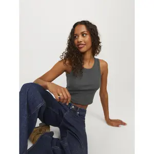 Women's ribbed crop top Jack & Jones Fallon STR image-3